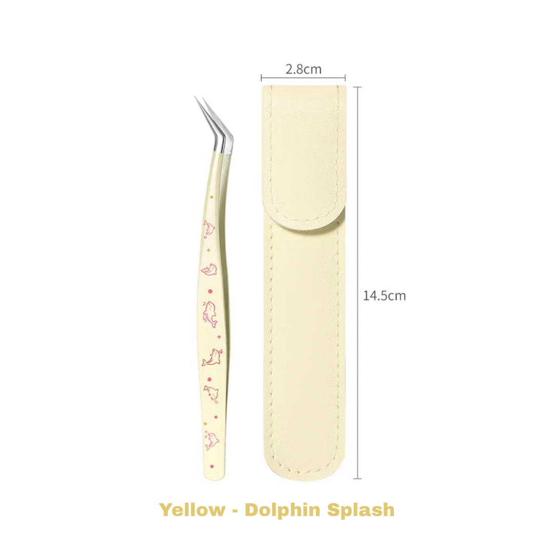 Long-Tip Angled Precision Craft Tweezers