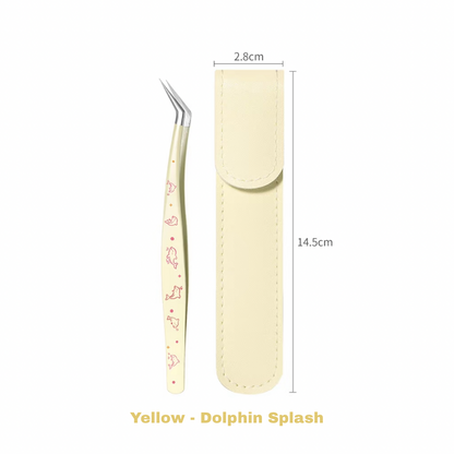 Long-Tip Angled Precision Craft Tweezers