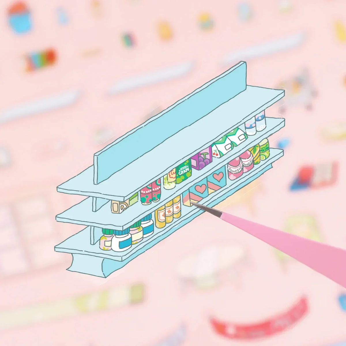 [Colourful Supermarket] Midi Series Scene Stickers