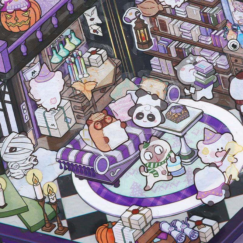 [Treasure Book Pavilion] Isometric Miniature Scene Stickers - Cozy Sticker Room