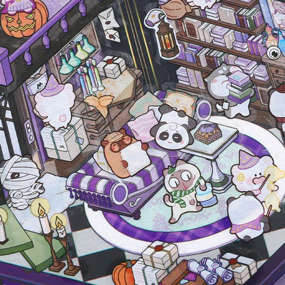 [Treasure Book Pavilion] Isometric Miniature Scene Stickers - Cozy Sticker Room