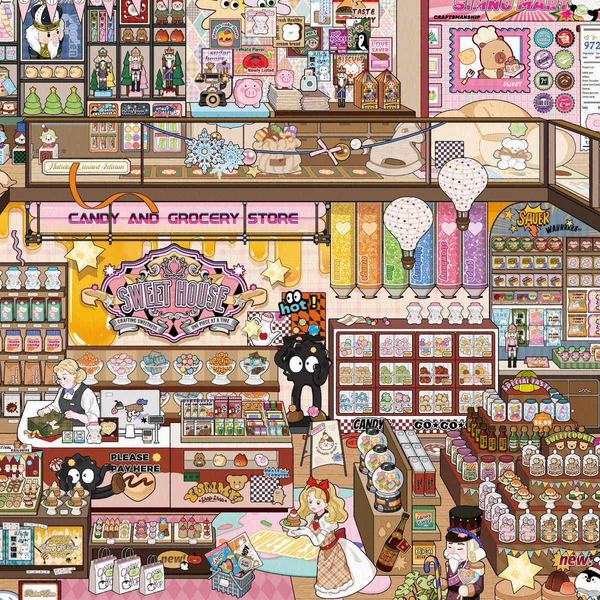 [Candy House] XXL Front View Scene Sticker