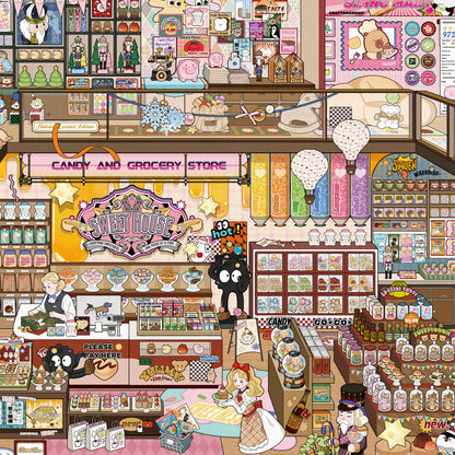[Candy House] XXL Front View Scene Sticker