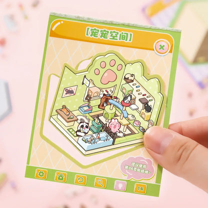 8-in-1 Pocket Scene Sticker Book [Choose from 4 themes]
