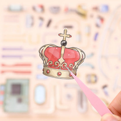 [Clown Rabbit] 3-Layer Clockwork XL Scene Stickers