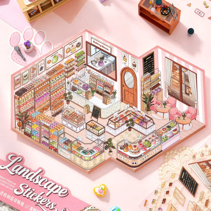 [Cake Boutique] XL Series Isometric Scene Stickers