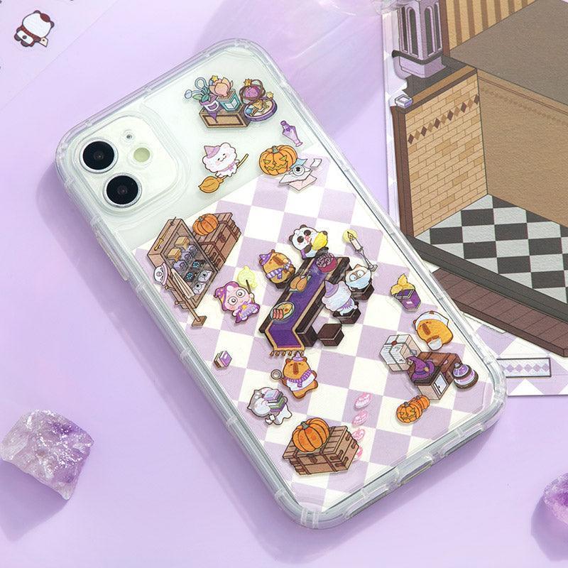 [Magic Academy] XL Series Isometric Scene Stickers - Cozy Sticker Room