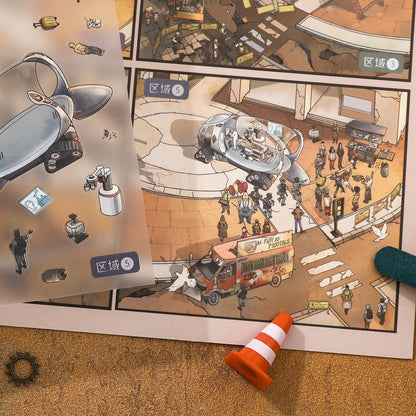 [Wasteland Station] XL Series Isometric Scene Stickers