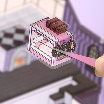 [Magic Academy] XL Series Isometric Scene Stickers - Cozy Sticker Room