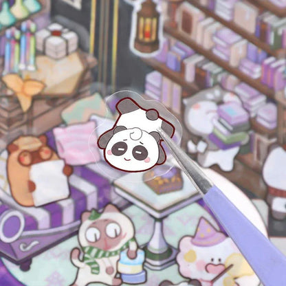 [Treasure Book Pavilion] Isometric Miniature Scene Stickers - Cozy Sticker Room