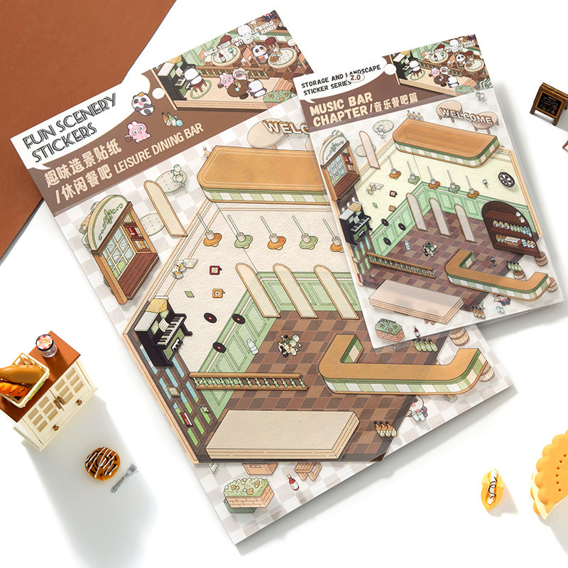 [Hot Spring] Midi Series Isometric Scene Stickers