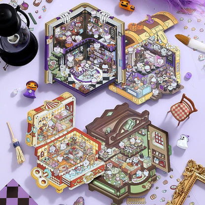 [Suitcase Paradise] Isometric Miniature Scene Stickers - Cozy Sticker Room