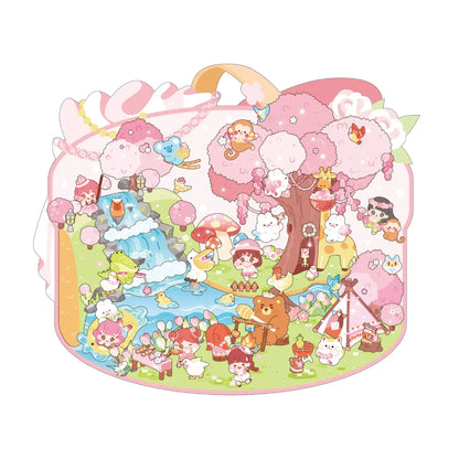 [Wildfield Chronicles] XL Series Isometric Scene Stickers - Cozy Sticker Room
