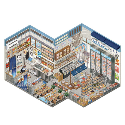[Fish Market] XL Series Isometric Scene Stickers