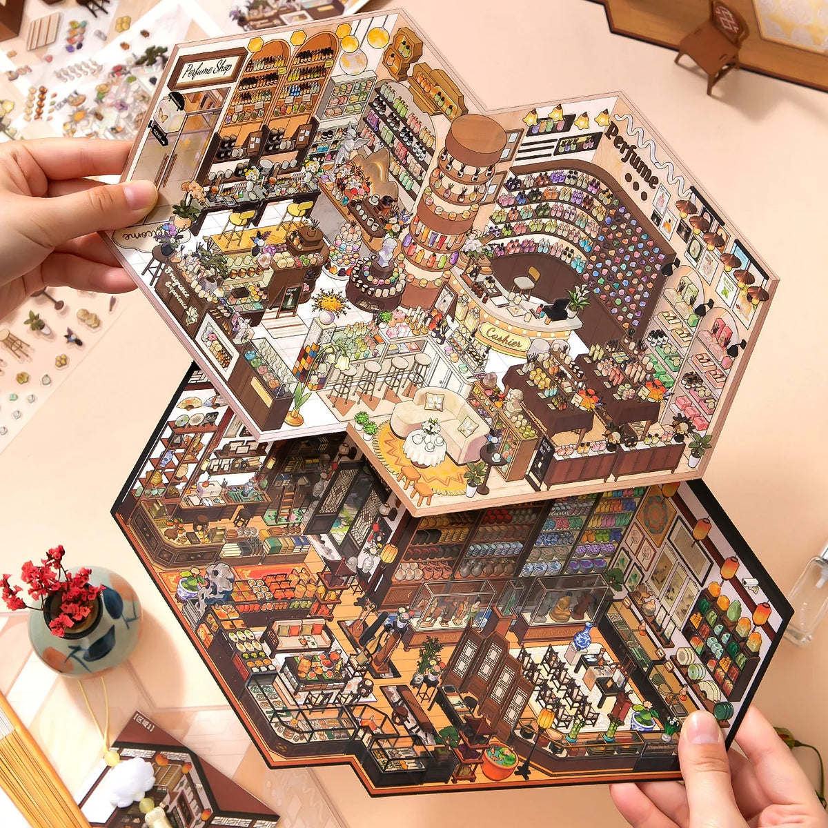 [Perfume Shop] XL Series Isometric Scene Stickers