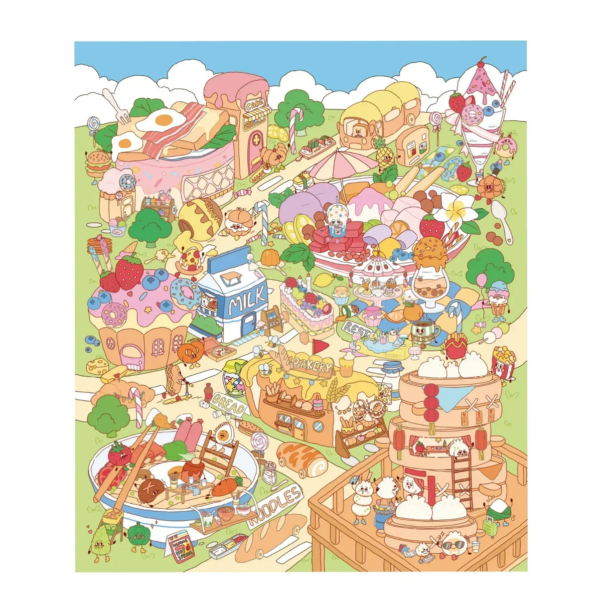 [Gourmet Island] Midi Series Scene Stickers