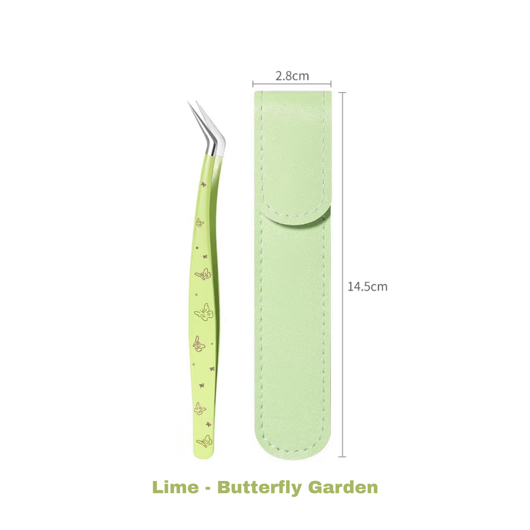 Long-Tip Angled Precision Craft Tweezers