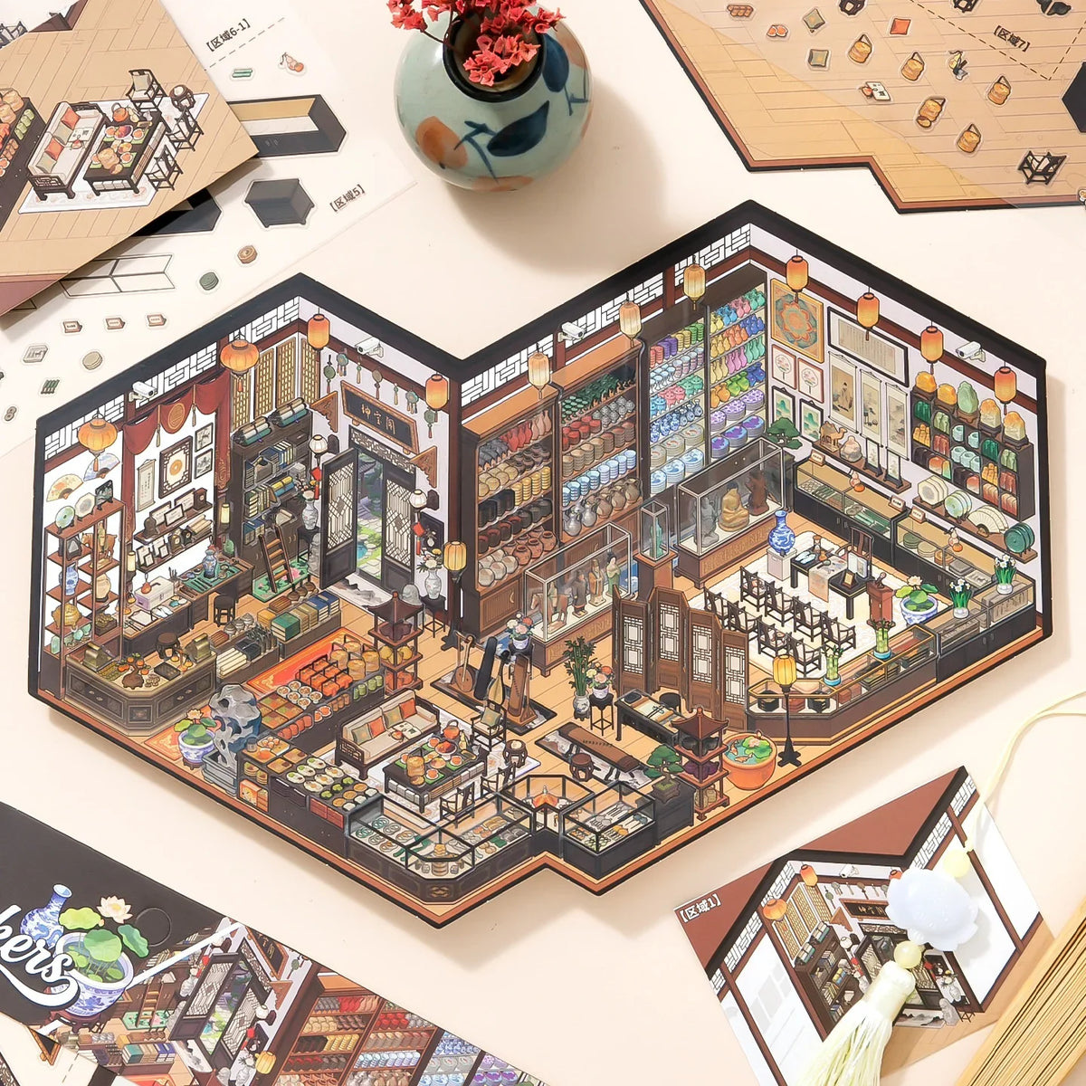 [Antique Shop] XL Series Isometric Scene Stickers