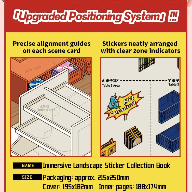 [Supermarket] 10-in-1 Immersive Scene Sticker Book