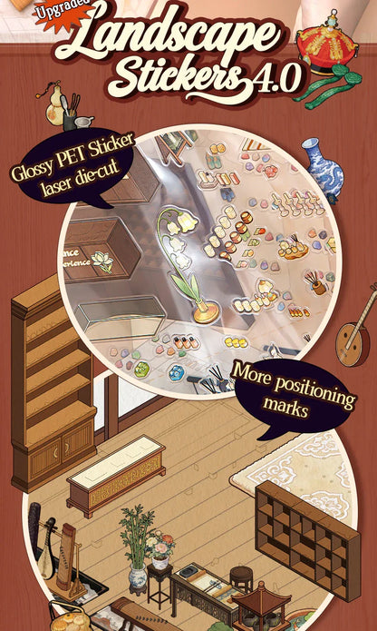 [Antique Shop] XL Series Isometric Scene Stickers
