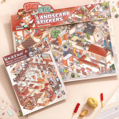 [Hutong Alley] XL Series Isometric Scene Stickers