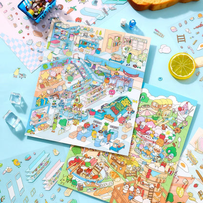 [Colourful Supermarket] Midi Series Scene Stickers
