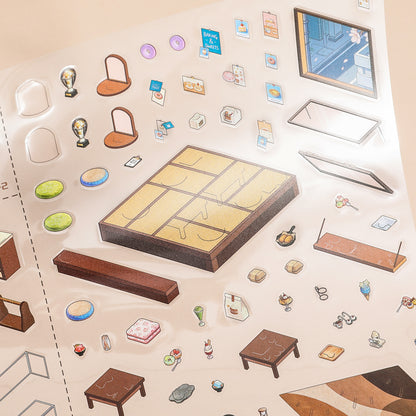 [Dessert Shop] XL Series Isometric Scene Stickers