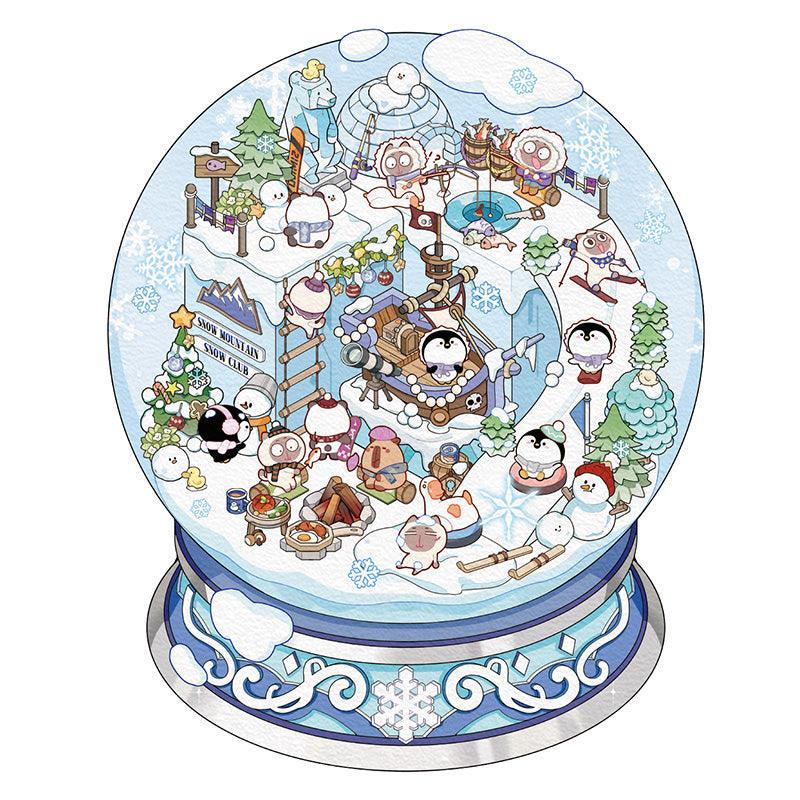 [Snow Globe] Isometric Miniature Scene Stickers - Cozy Sticker Room