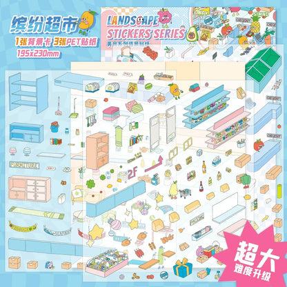 [Colourful Supermarket] Midi Series Scene Stickers