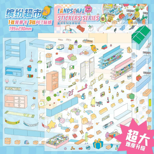 [Colourful Supermarket] Midi Series Scene Stickers