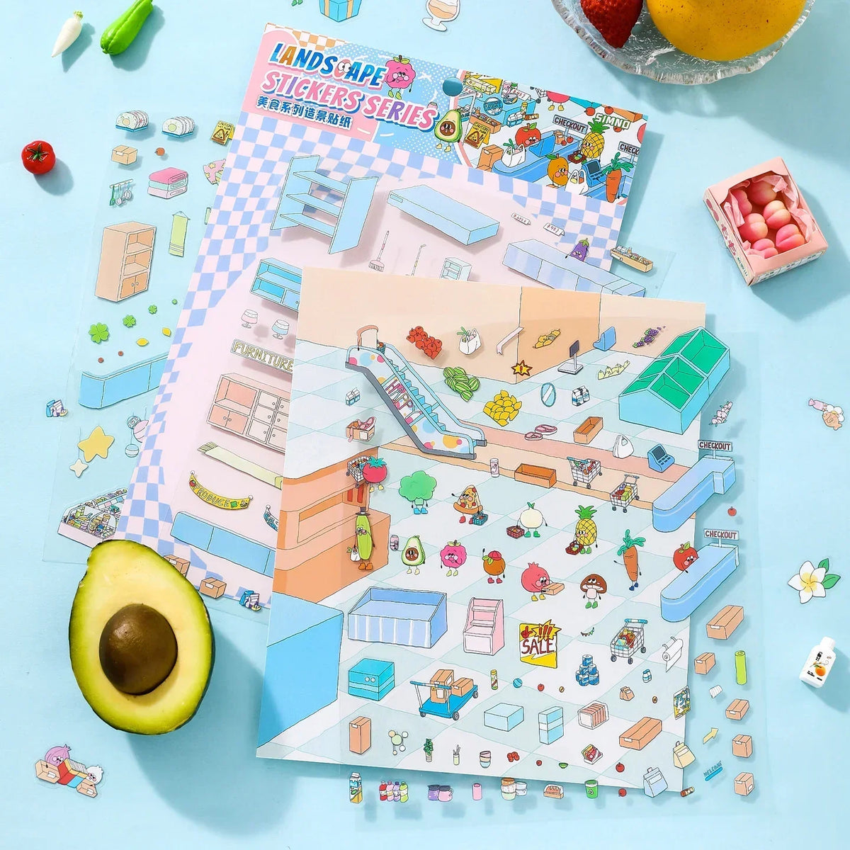 [Colourful Supermarket] Midi Series Scene Stickers