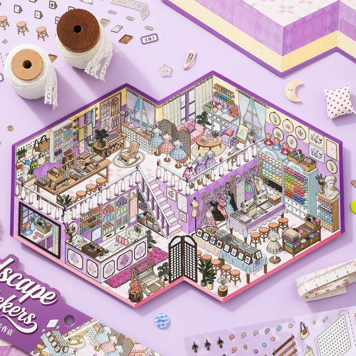 [Atelier] XL Series Isometric Scene Stickers