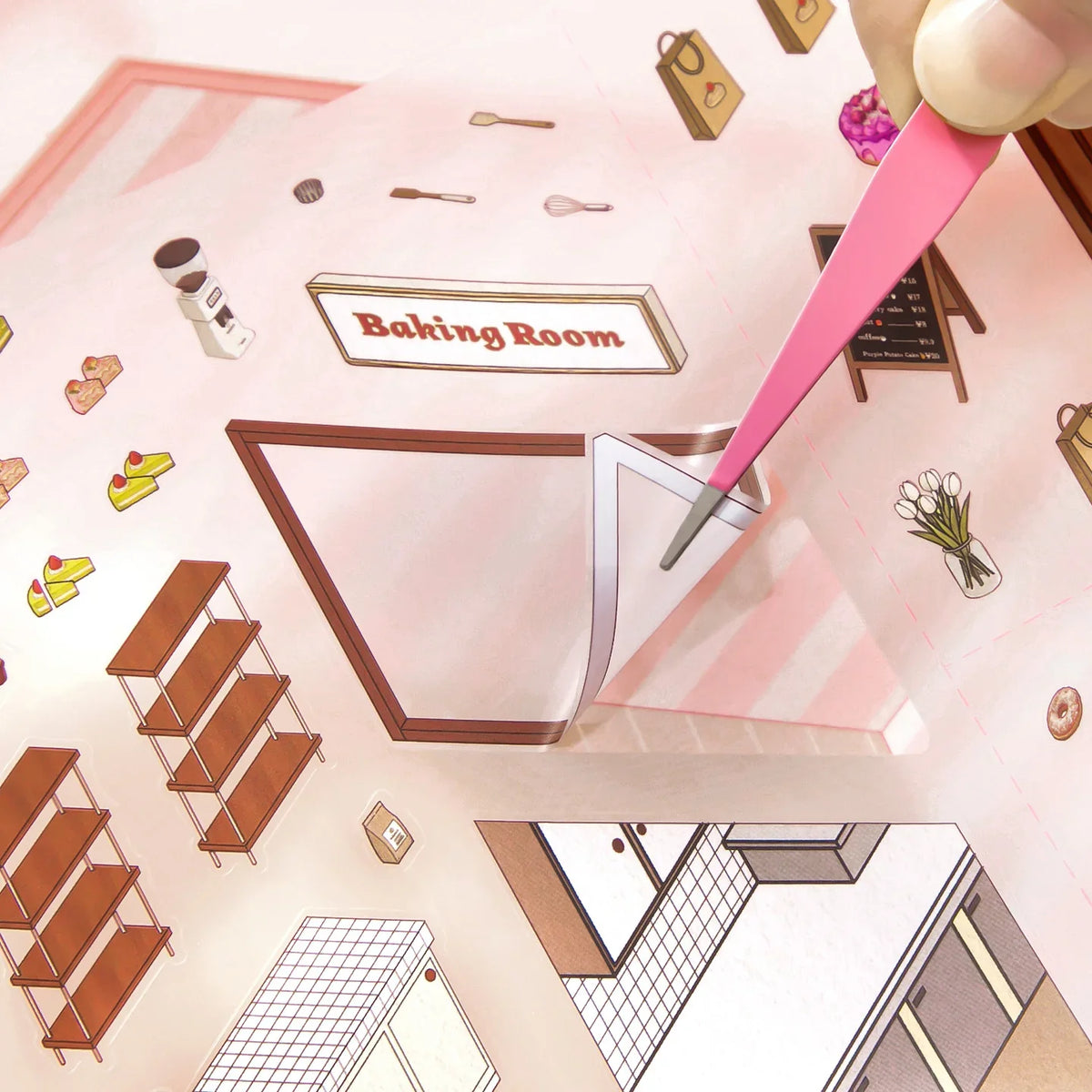 [Cake Boutique] XL Series Isometric Scene Stickers