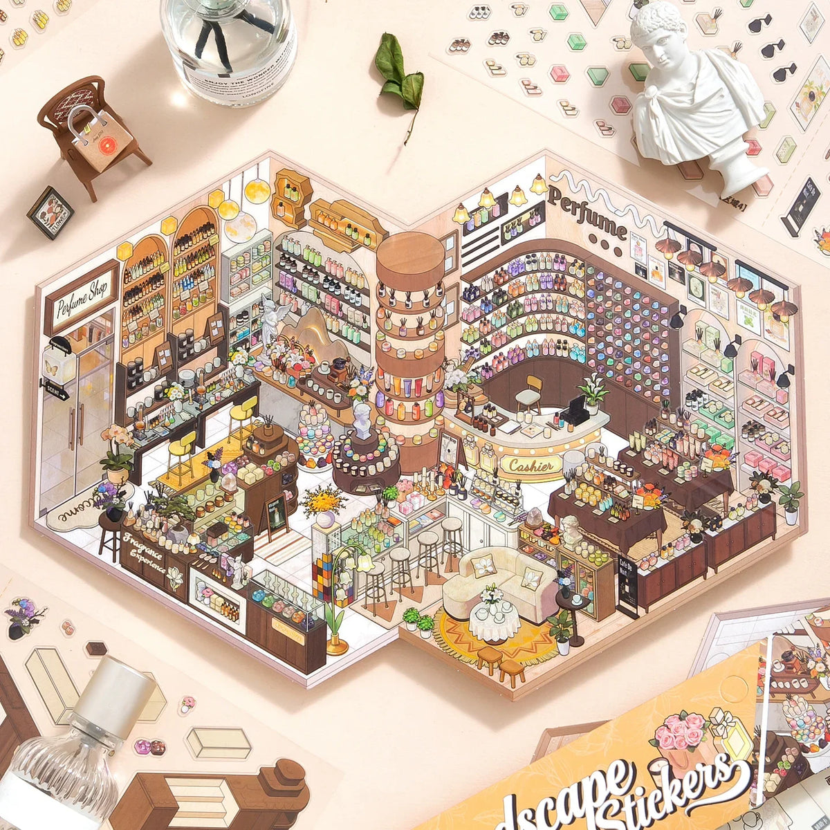 [Perfume Shop] XL Series Isometric Scene Stickers