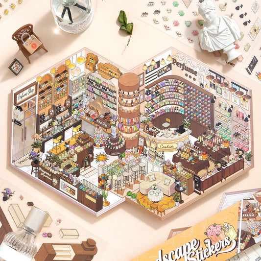 [Perfume Shop] XL Series Isometric Scene Stickers