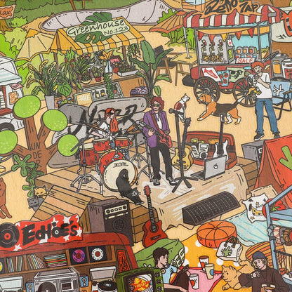 [Retro Park Market] XL Series Isometric Scene Stickers