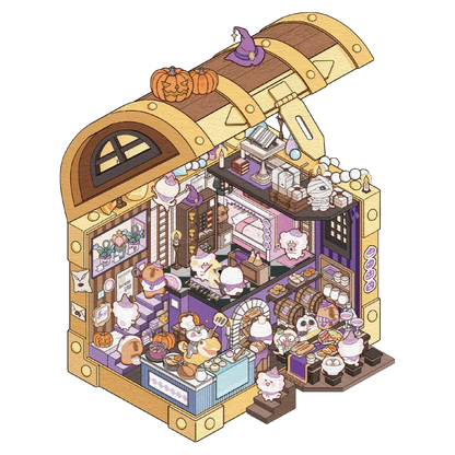 [Treasure Chest] Isometric Miniature Scene Stickers - Cozy Sticker Room