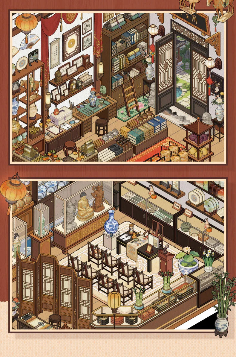[Antique Shop] XL Series Isometric Scene Stickers