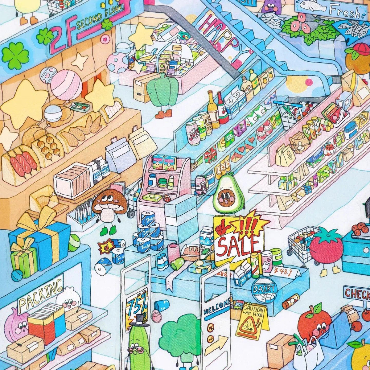 [Colourful Supermarket] Midi Series Scene Stickers