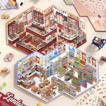[Convenience Store] XL Series Isometric Scene Stickers