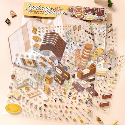 [Perfume Shop] XL Series Isometric Scene Stickers