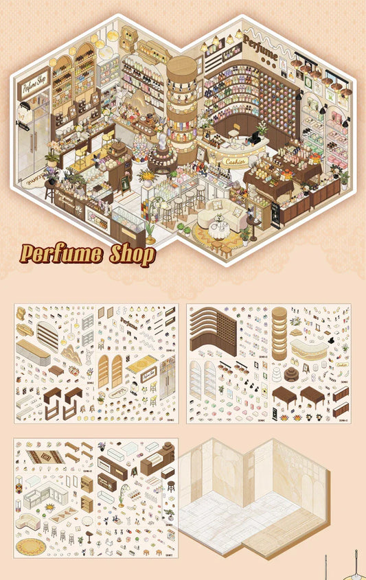 [Perfume Shop] XL Series Isometric Scene Stickers