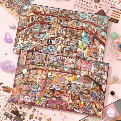 [Candy House] XXL Front View Scene Sticker