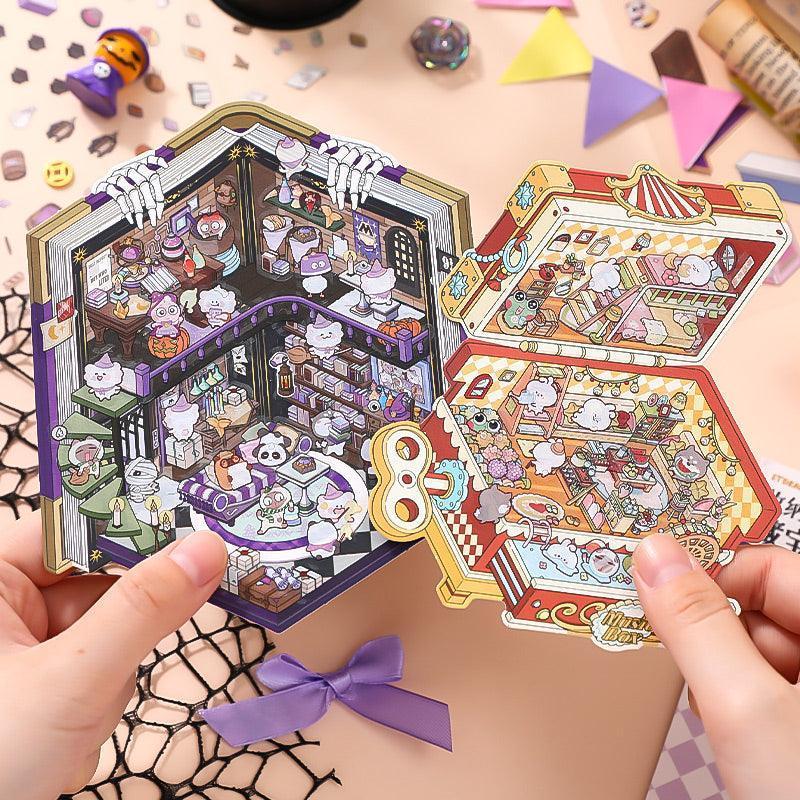 [Suitcase Paradise] Isometric Miniature Scene Stickers - Cozy Sticker Room