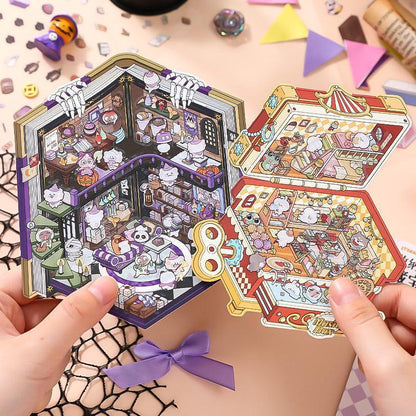 [Suitcase Paradise] Isometric Miniature Scene Stickers - Cozy Sticker Room
