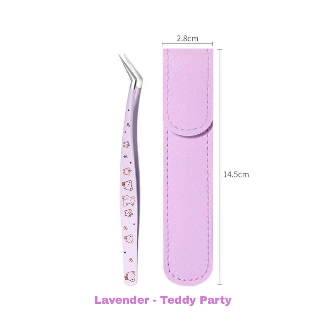 Long-Tip Angled Precision Craft Tweezers