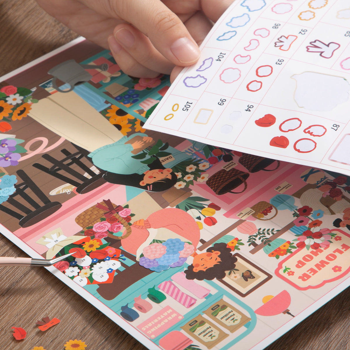[Blossom Hut] Sticker By Number Scene Kit