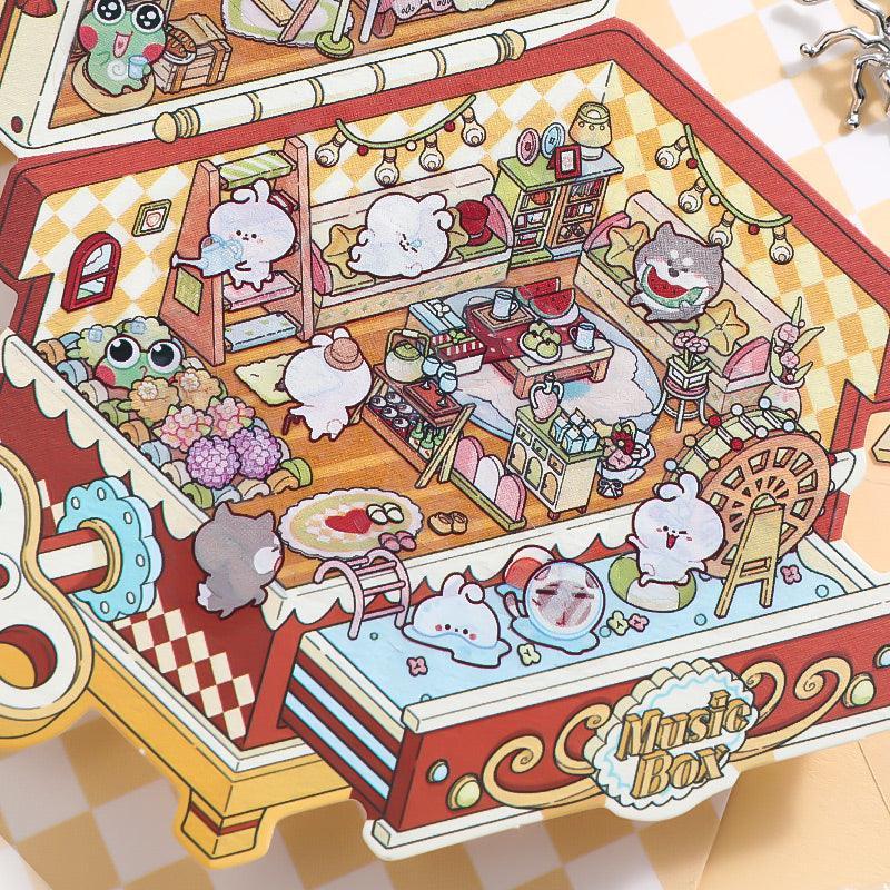 [Suitcase Paradise] Isometric Miniature Scene Stickers - Cozy Sticker Room