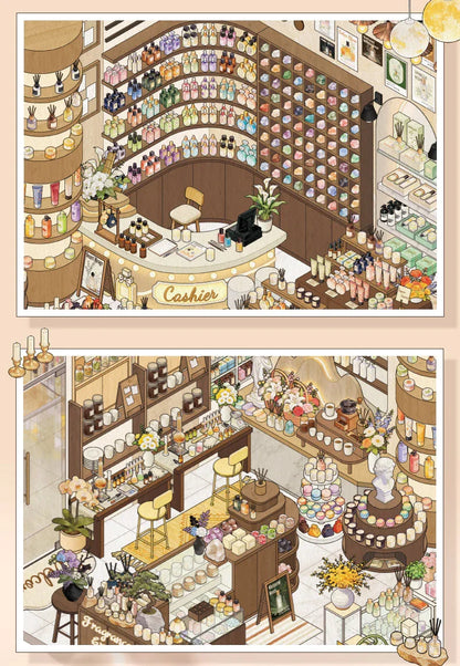 [Perfume Shop] XL Series Isometric Scene Stickers