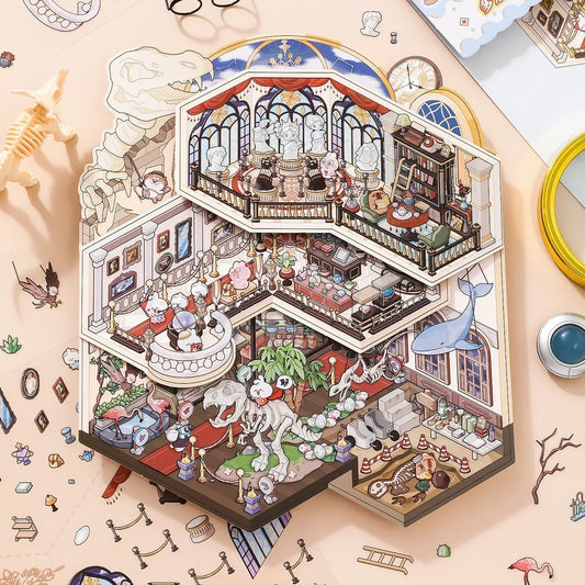 [Art Museum] XL Folding Multi-Layer Scene Stickers
